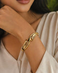 Wave Glam Crystal Cuff Bracelet