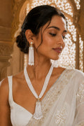 Kundan Tassel Necklace Set