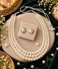 Multi-Strand Pearl Necklace Set